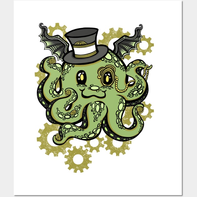 Steam-Punk Cthuhlu Wall Art by OfficeInk